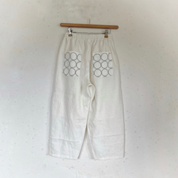 ミナペルホネン tambourine リネンダボッとパンツ 緩やかバルーン 夏