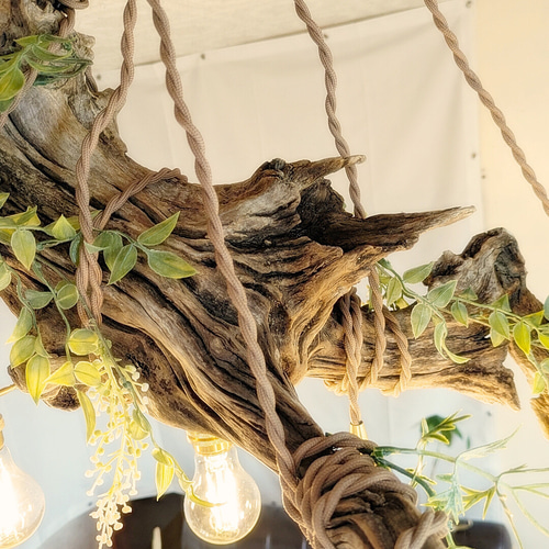 ハンドメイド　流木　5灯シーリングライト ハンドメイド 流木 5灯シーリングライト