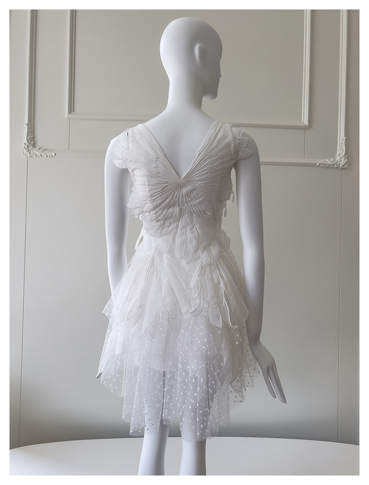 ドレス パーティー ウェディング ワンピース ショート プリンセス 白 上品 優雅 韓国風 結婚式 お呼ばれ