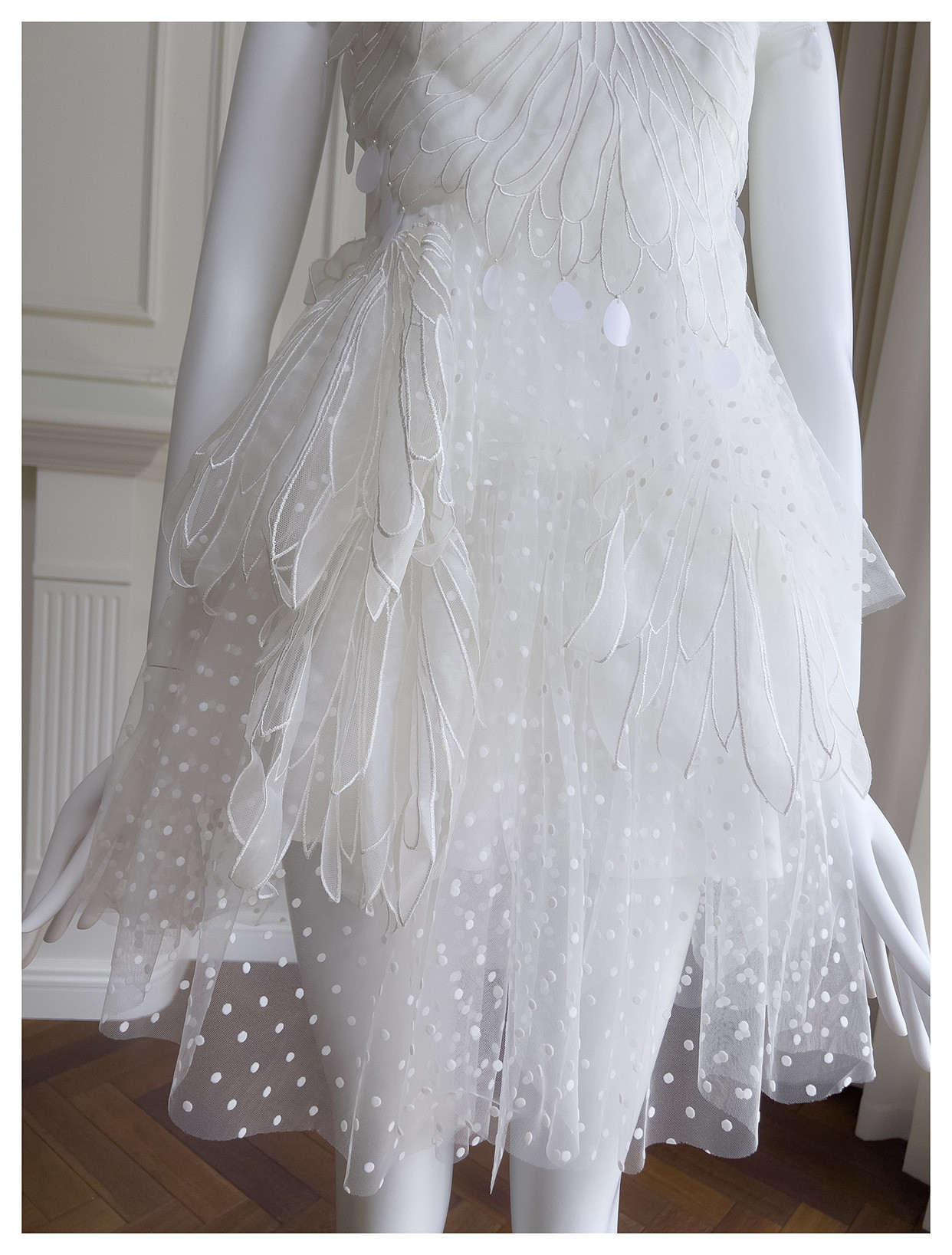 ドレス パーティー ウェディング ワンピース ショート プリンセス 白 上品 優雅 韓国風 結婚式 お呼ばれ