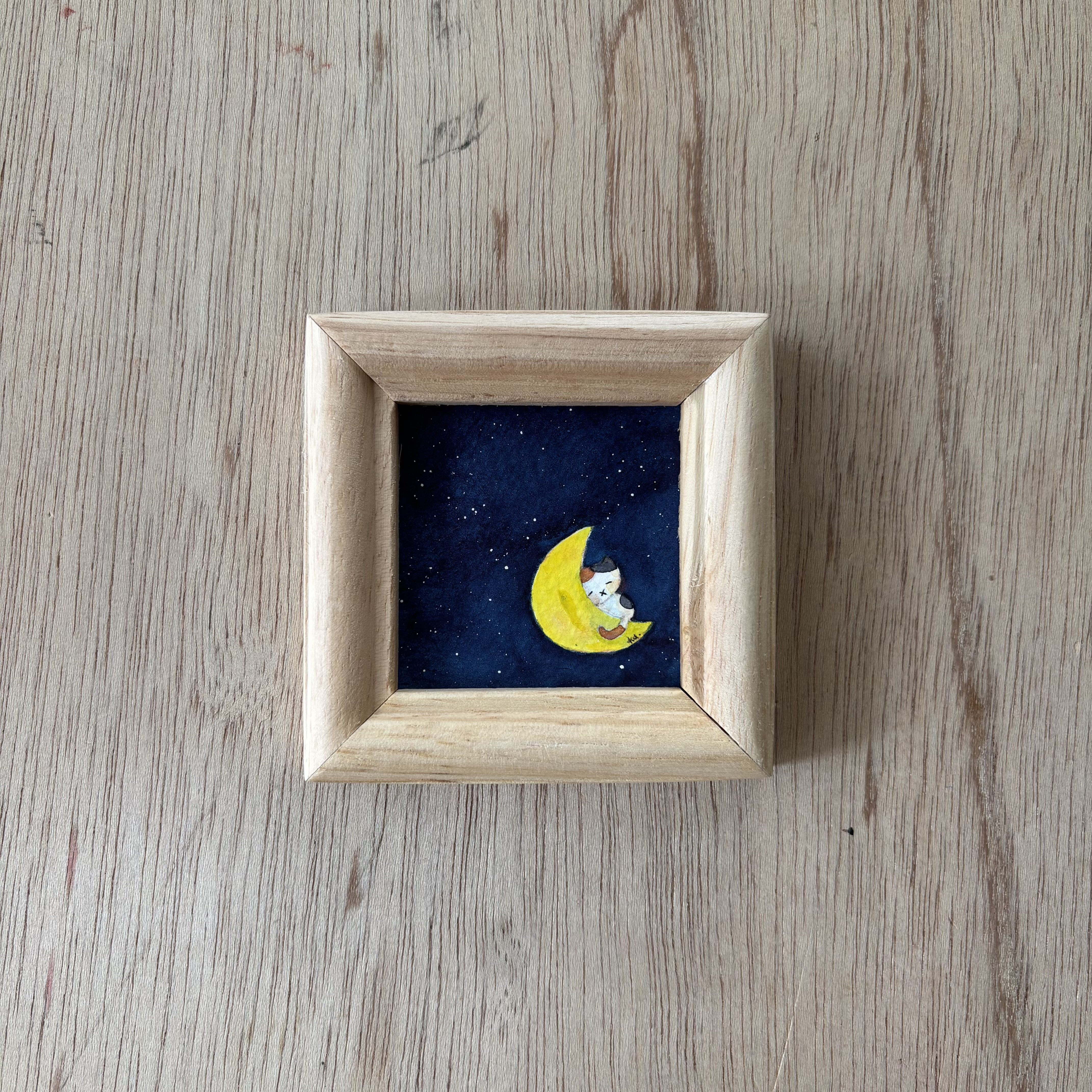 「三日月の夢」ミニ額　原画