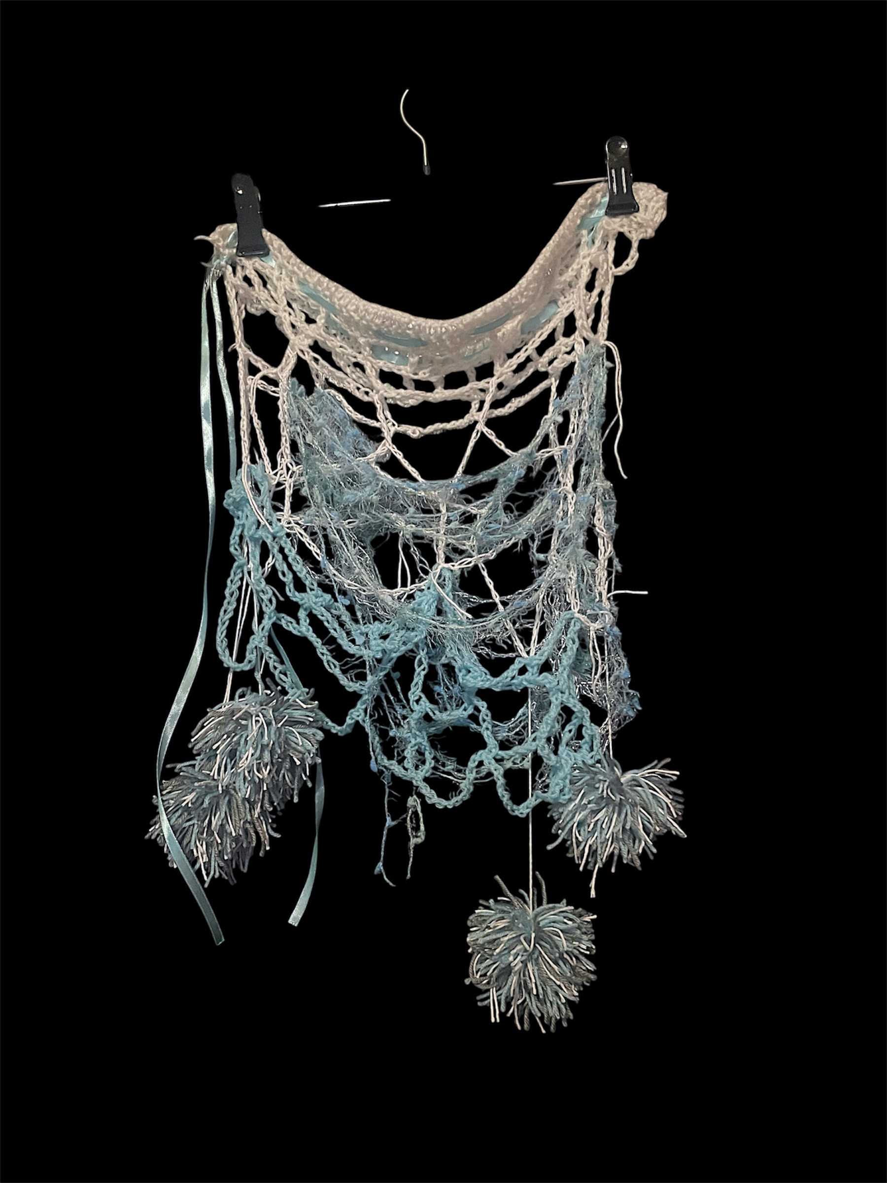 fairycore 腰巻きスカート アクア