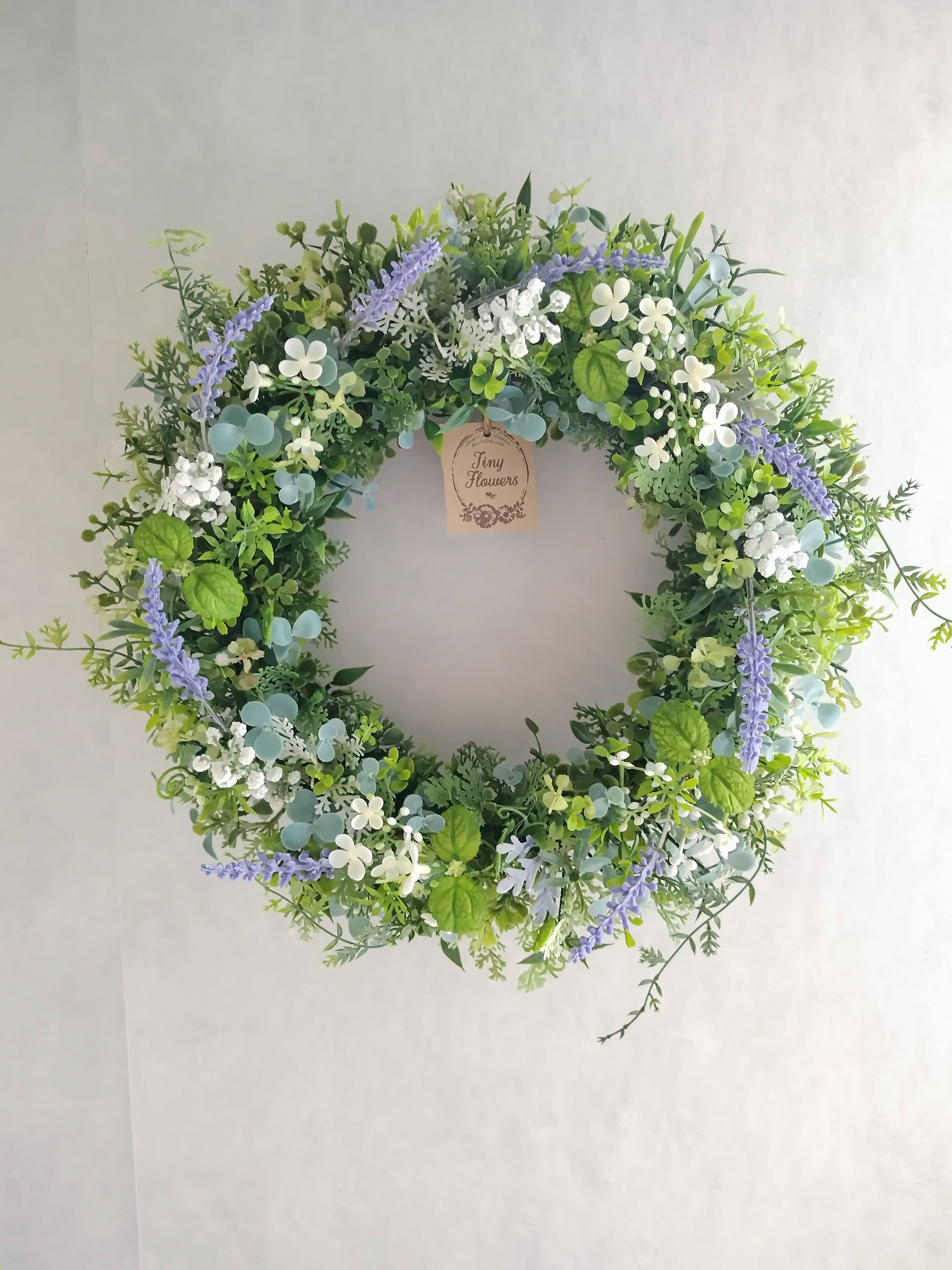 ハーブガーデンのラベンダーリース(Φ約30cm／アーティフィシャルフラワー／造花)