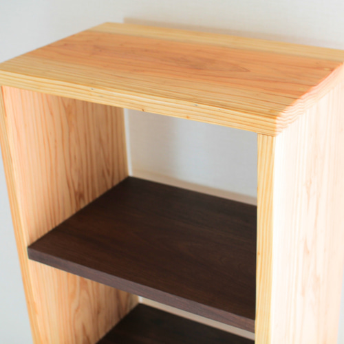 Tana603 脚あり《サイズオーダー可》無垢材×鉄脚のシンプル棚｜高さ