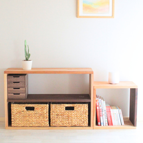 Tana406 脚なし《サイズオーダー可》無垢材のシンプル棚｜高さ60cm×幅