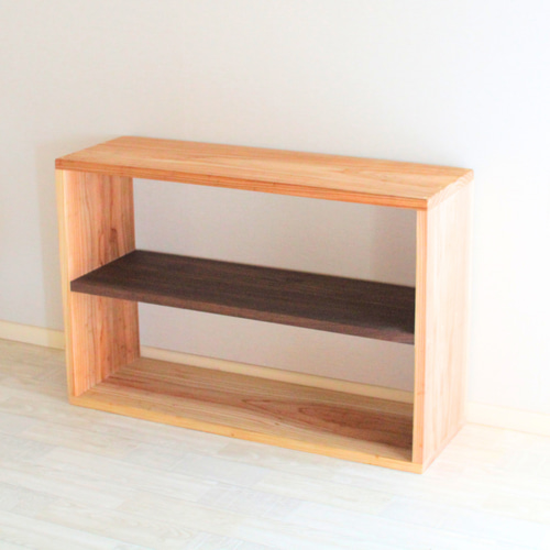 サイズオーダー可！●パタパタ収納棚●ナチュラルブラウン天然木無垢材●受注製作 送料がかなり安くなりました！サイズオーダー可！○パタパタ収納棚