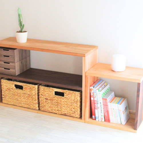 Tana406 脚なし《サイズオーダー可》無垢材のシンプル棚｜高さ60cm×幅