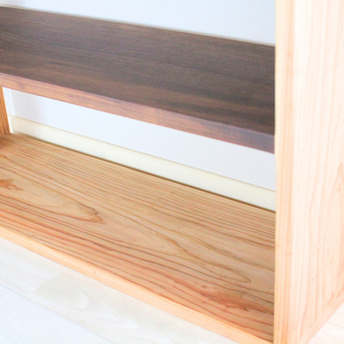 Tana406 脚なし《サイズオーダー可》無垢材のシンプル棚｜高さ60cm×幅