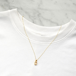 宝石質レインボームーンストーンのオーバルファセットカットネックレス☆ゴールド 8枚目の画像