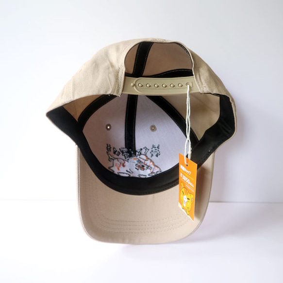 夏季限定！　ねこ帽子　刺繍キャップ　暑くて溶ける　選べるカラー 4枚目の画像