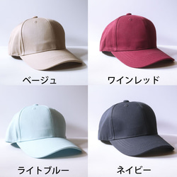 夏季限定！　ねこ帽子　刺繍キャップ　暑くて溶ける　選べるカラー 2枚目の画像