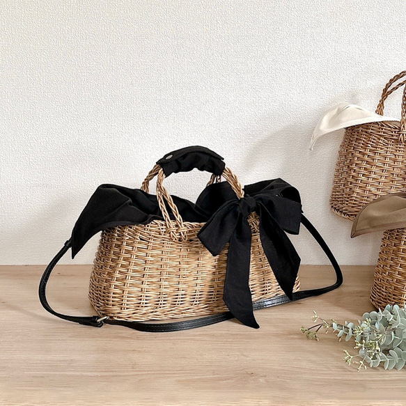 ご好評につき復刻】パールハンドルバスケットS/チェーン付 | La