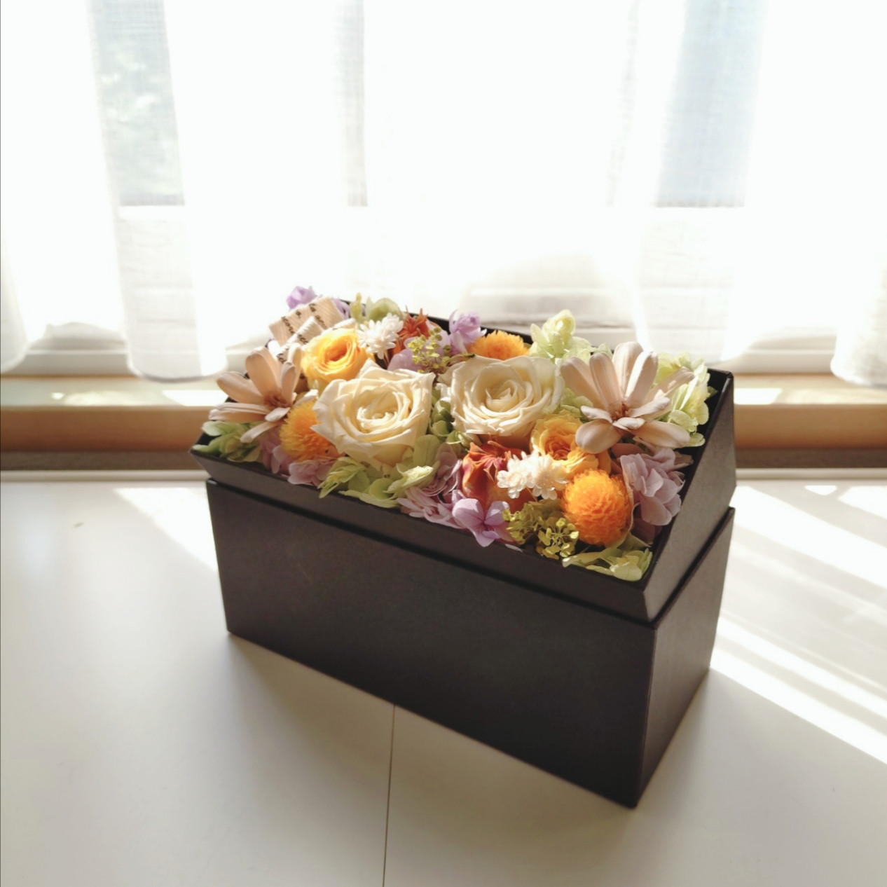 フラワーBOX プリザーブドフラワー
