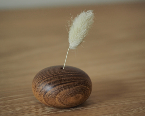 木製壺 木製花器 工芸品 花瓶 槐 エンジュ 円館工芸舎 木製置物 木製