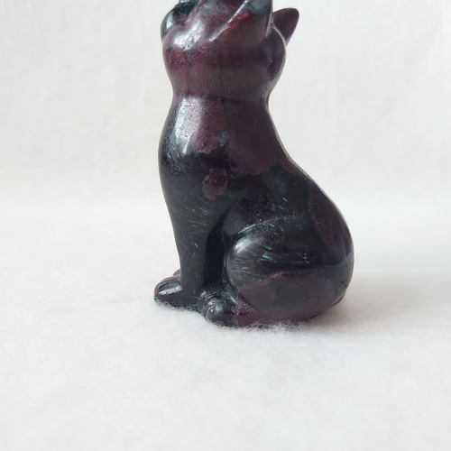 アメジスト 猫の置物 レトロ ねこの彫り物 天然石 狛犬 ビンテージ アメジスト 猫の置物 レトロ ねこの彫り物 天然石 狛犬 ビンテージ