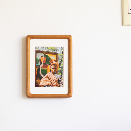 縦横自由】無垢材写真立て｜ウォールナット/チーク製｜スタンド&ハング