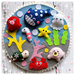 フェルトのリース☆桜満開☆お花見☆壁飾り リース Tama 通販 19044948