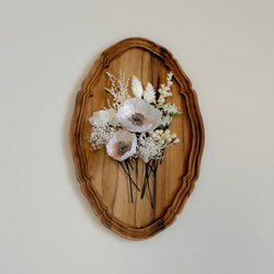 髪飾り　ポピー　かすみ草　水引　金箔　結婚式　前撮り　成人式　卒業式　ウェディング　七五三　撮影 5枚目の画像