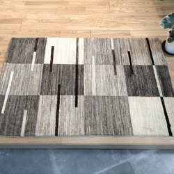 ペルシャ　ギャッベ ランナー中　143×53 黄金色　糸杉 オータム】ペルシャ ギャッベ ランナー中 143×53 黄金色 糸杉
