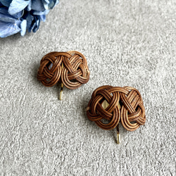 ラタン バレッタ⌇あわじ結び バレッタ あずーる 通販 19070932