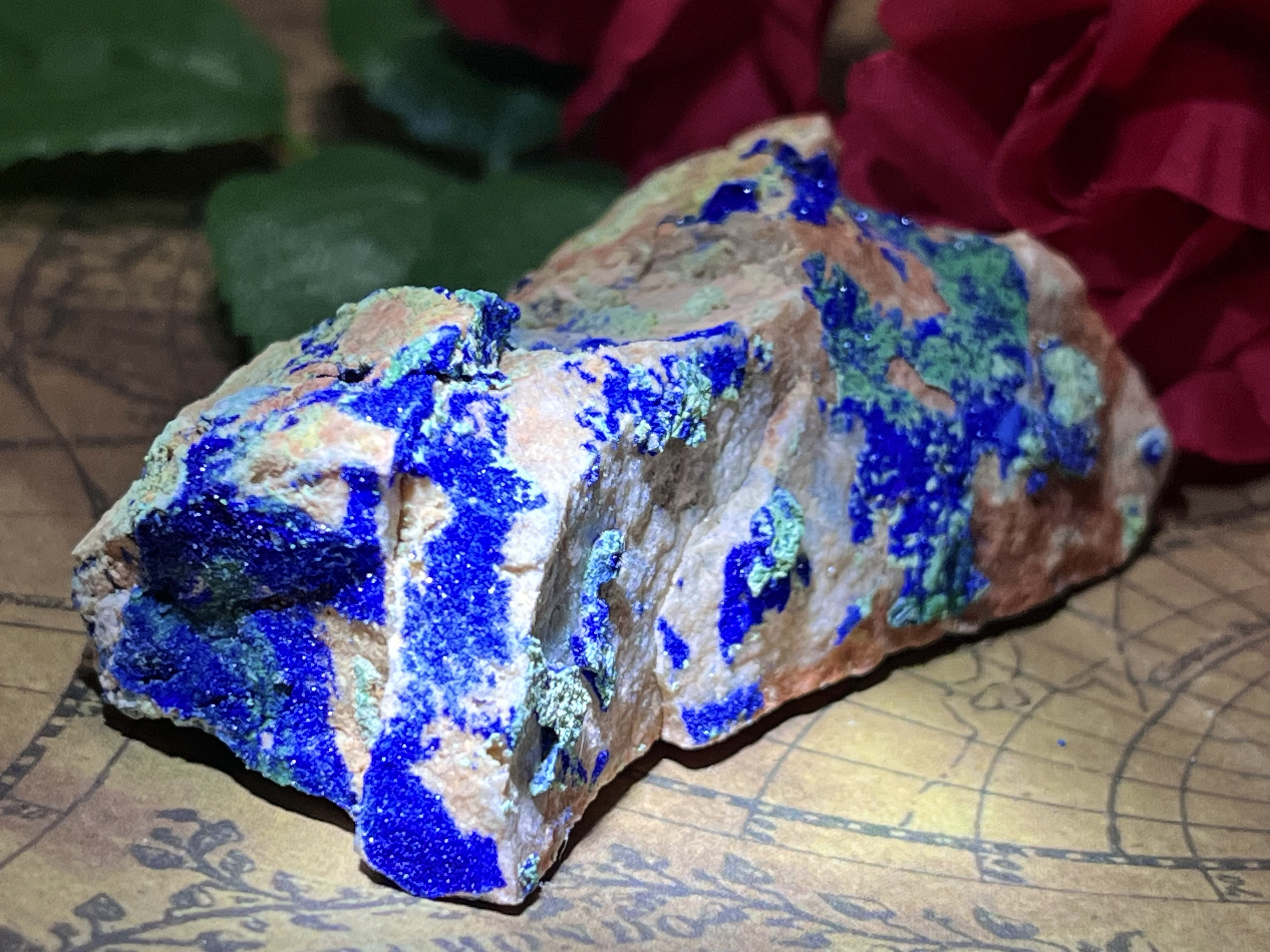 天門の石✨　アズロマラカイト　アズライト　マラカイト共生　原石　アジュライト