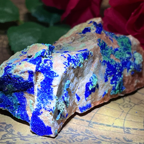 アジュライト マラカイト 付き 原石 【公式通販】