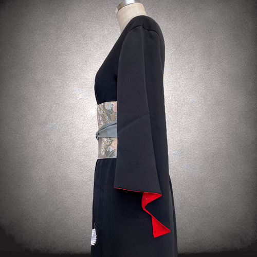 留袖ワンピース 着物リメイク 演奏会 パーティー お出掛け 結婚式 着物