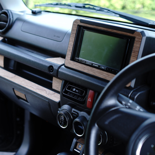 ジムニー JB64 JB74 リアルウッド ウォールナットシール オーディオ