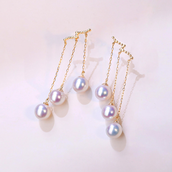 18k、Akoya海水本真珠 18k、Akoya海水本真珠