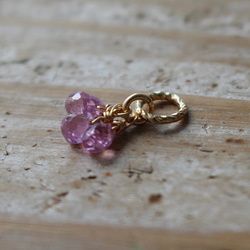 じゅんさくら様　14Kgf ピンク　ダイヤモンド原石ネックレス チャーム じゅんさくら様14Kgf ピンクダイヤモンド原石ネックレス チャーム