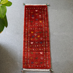 120×44cm ペルシャ ギャッベ アマレ族 ギャベ ランナー