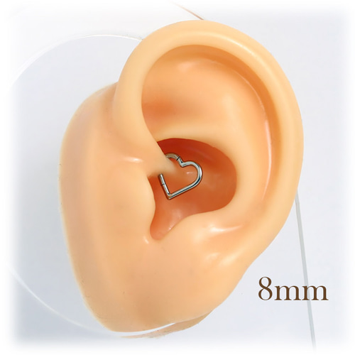 高品質 チタン CBR055 16G ハート型 ワンタッチセグメント クリッカー