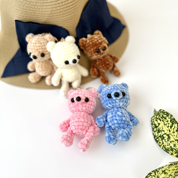 全14色 コロンと 可愛い ふわふわ毛糸の あみぐるみ クマちゃん