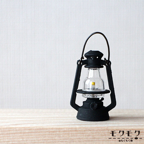 レトロランタンオブジェ｜ミニチュア置物〈4色・非点灯