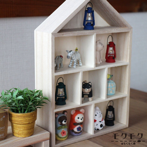 レトロランタンオブジェ｜ミニチュア置物〈4色・非点灯〉アンティーク