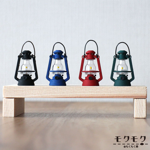 レトロランタンオブジェ｜ミニチュア置物〈4色・非点灯〉アンティーク