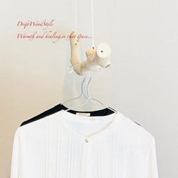 流木ハンガー 115ｃｍサイズの流木のハンガーラック 北欧 衣装掛け ハンギング 吊り下げ ハンガーポール N34 4枚目の画像