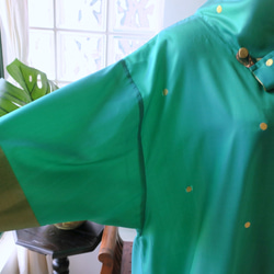 【インド/サリー】訳ありでお得！・えりが素敵なチュニック・シンガポールから送料無料 9枚目の画像