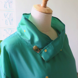 【インド/サリー】訳ありでお得！・えりが素敵なチュニック・シンガポールから送料無料 7枚目の画像