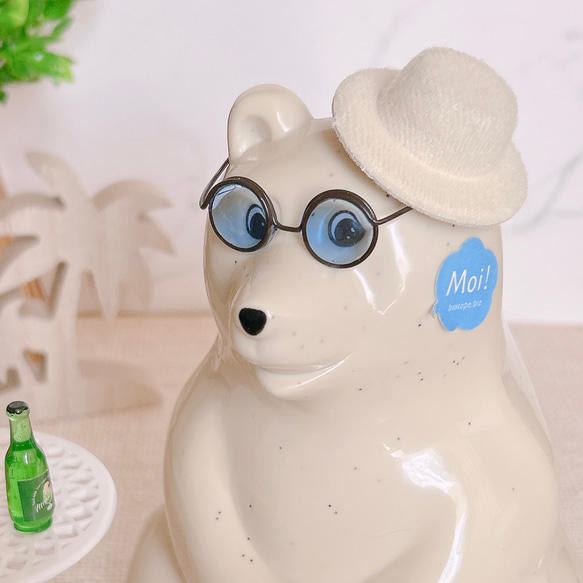 【受注制作】しろくま貯金箱用　七夕☆彦星の衣装②水色 受注制作】しろくま貯金箱用 七夕☆彦星の衣装②水色 受注制作】しろくま