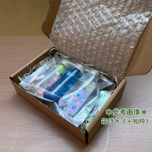 花と蝶々】大人のセンサリーボトル 3本セット 手作りおもちゃ おしゃれ