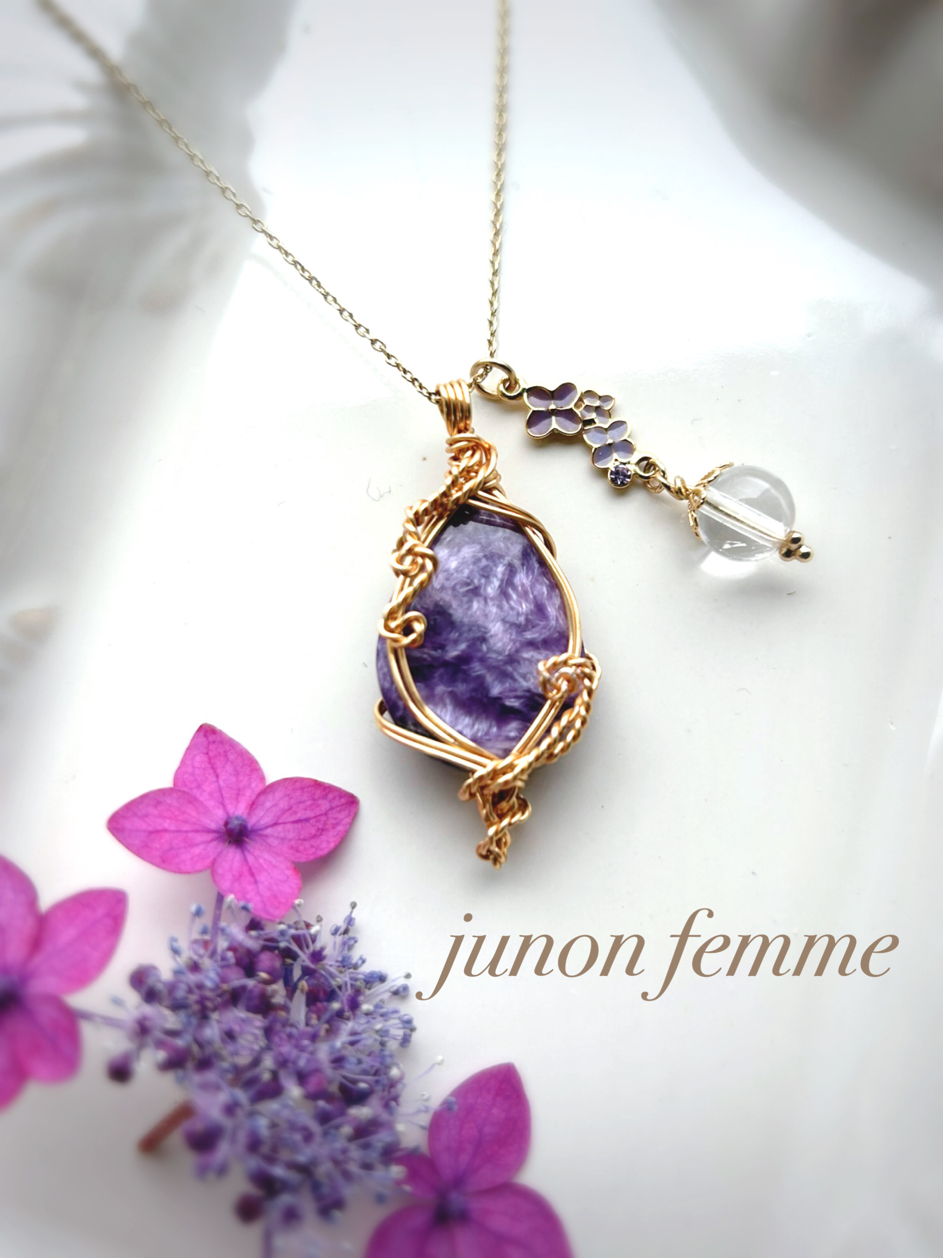 チャロアイトネックレス癒し