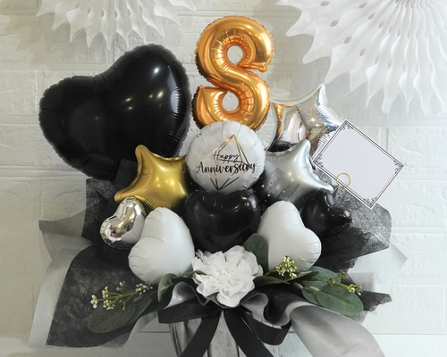 売約済み　帯飾り〈Bouquet・モノトーン・盛り〉 64-23115-z240819a.jpg