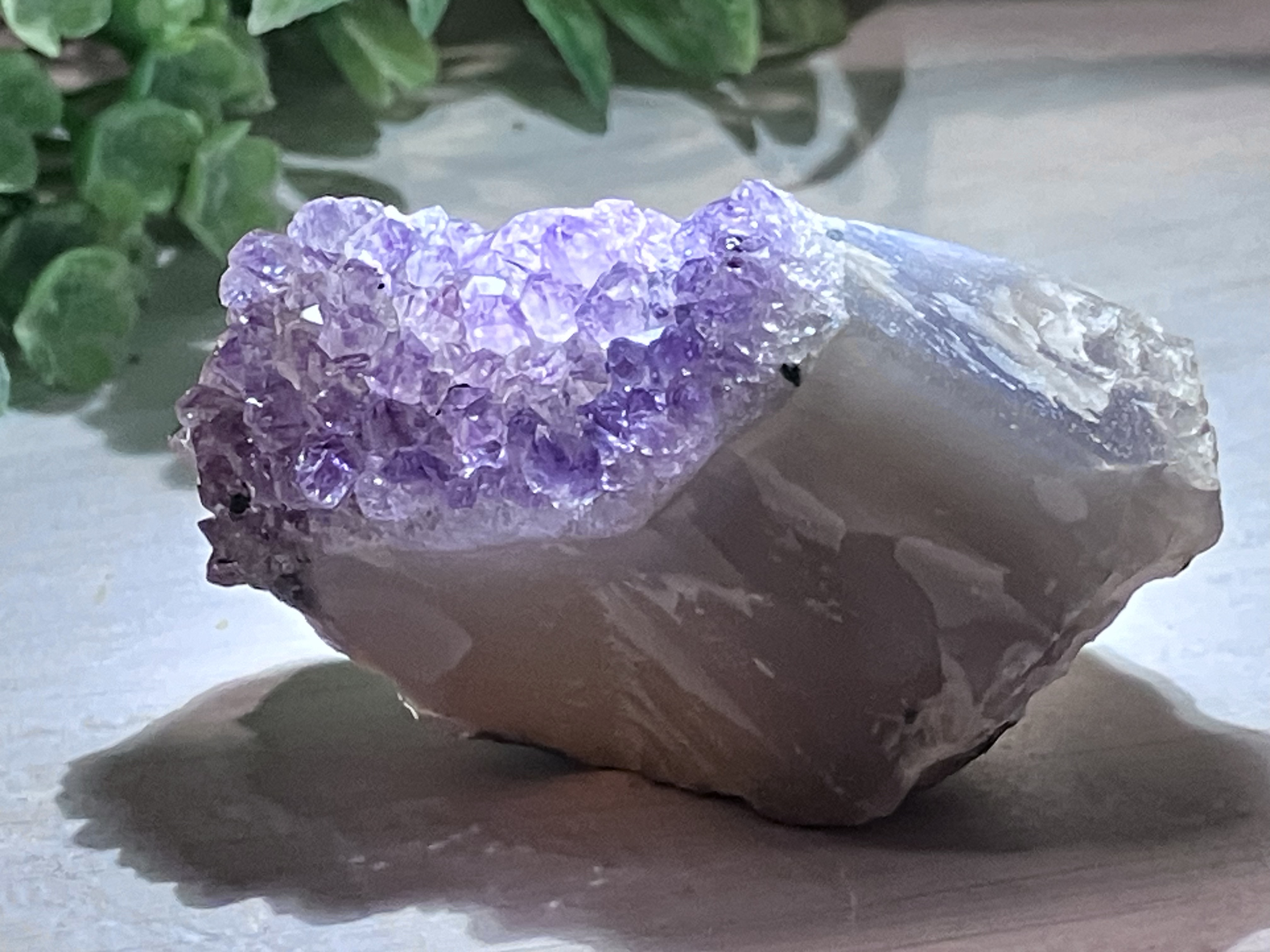 瑪瑙質母岩 アメジスト 紫水晶 クラスター 原石 ラフストーン