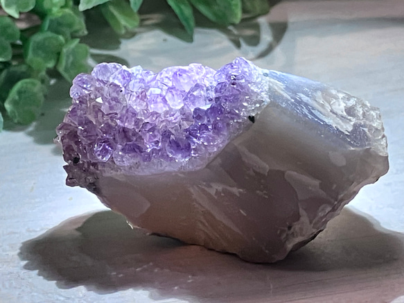 瑪瑙質母岩 アメジスト 紫水晶 クラスター 原石 ラフストーン