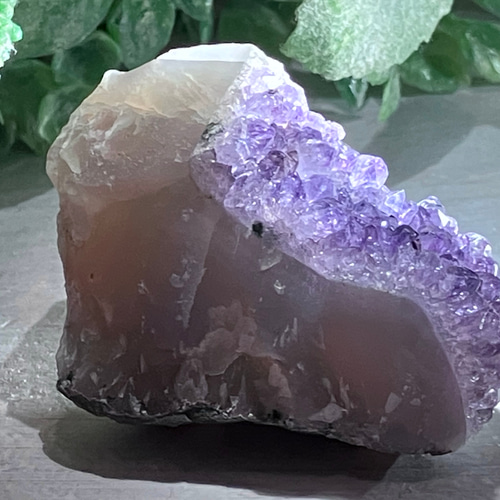 瑪瑙質母岩 アメジスト 紫水晶 クラスター 原石 ラフストーン