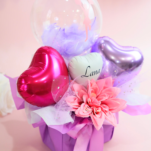 チアガールの置き型アレンジ バルーンギフト 発表会 誕生日 記念日