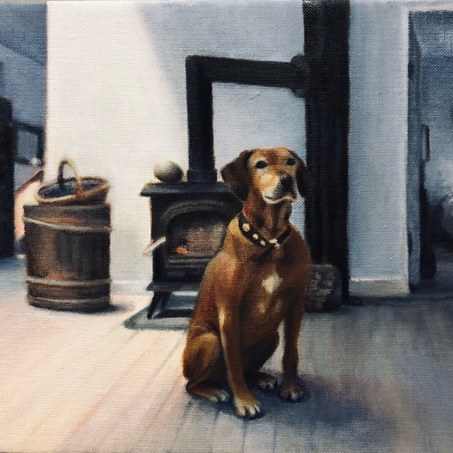 静寂」油絵 キャンバスF4 原画 絵画 kuruminoenogu 通販 19429709