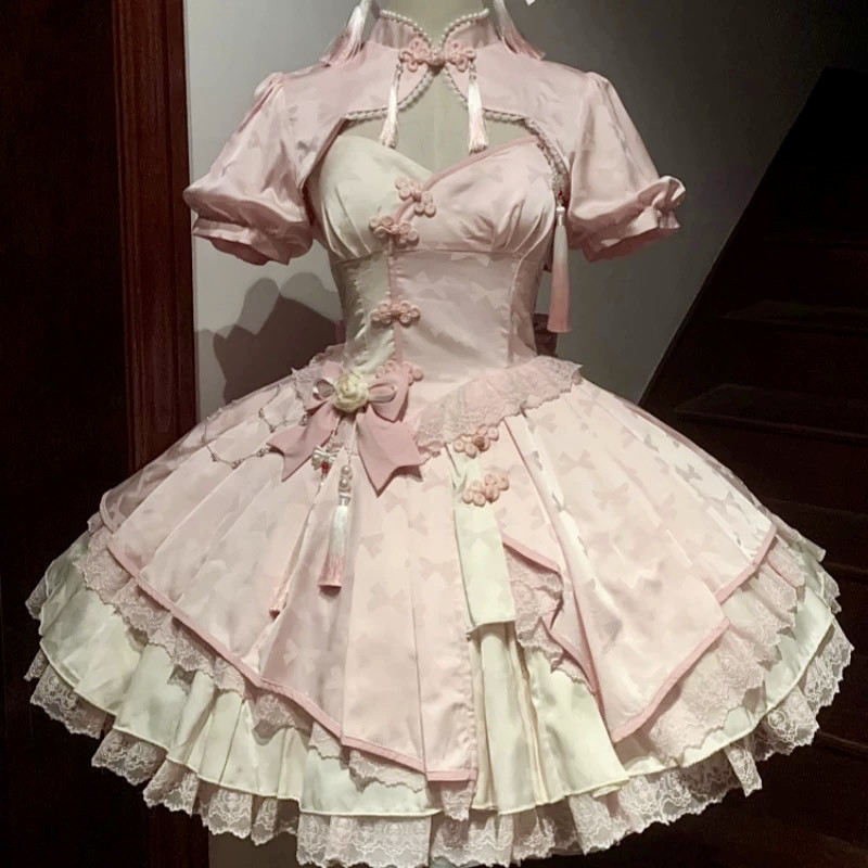 【ロリータ】ワンピースドレス(セット) 【ロリータ】ワンピースドレス(セット)