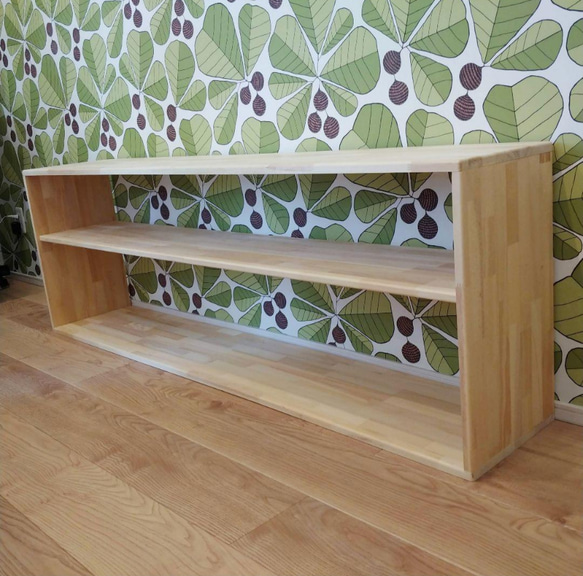 絵本棚 木製棚 ✨ リビングボード 本棚 ハンドメイド モンテッソーリ